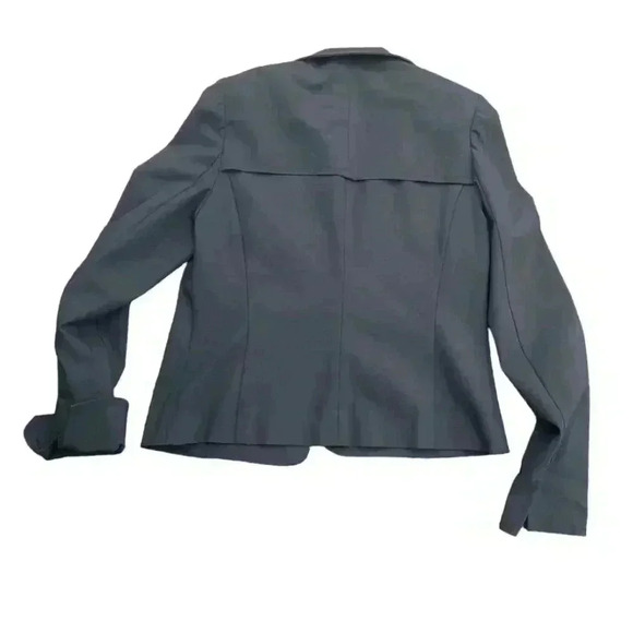 Nina Mclemore Women’s Blazer 8 Open Jacket Black Pockets Career Cotton Stretch - Picture 4 of 4